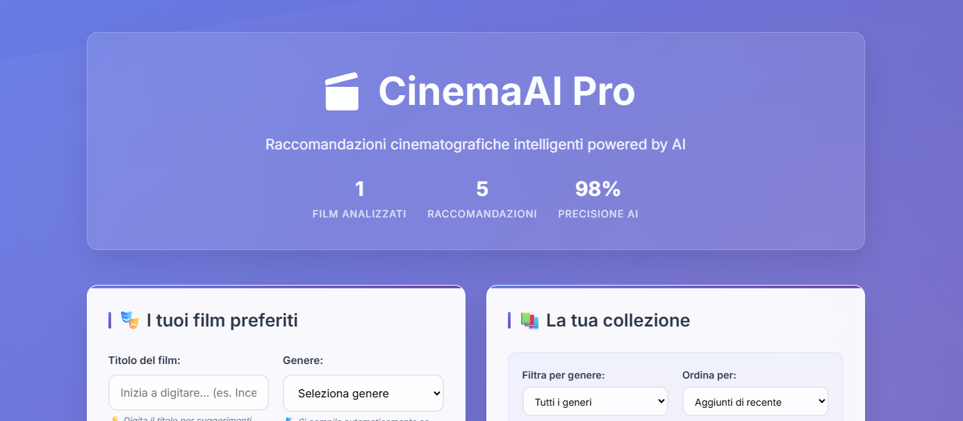 WEB CINEMA AI PRO demo