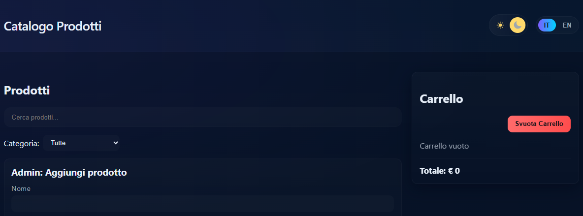 E-COMMERCE CART demo