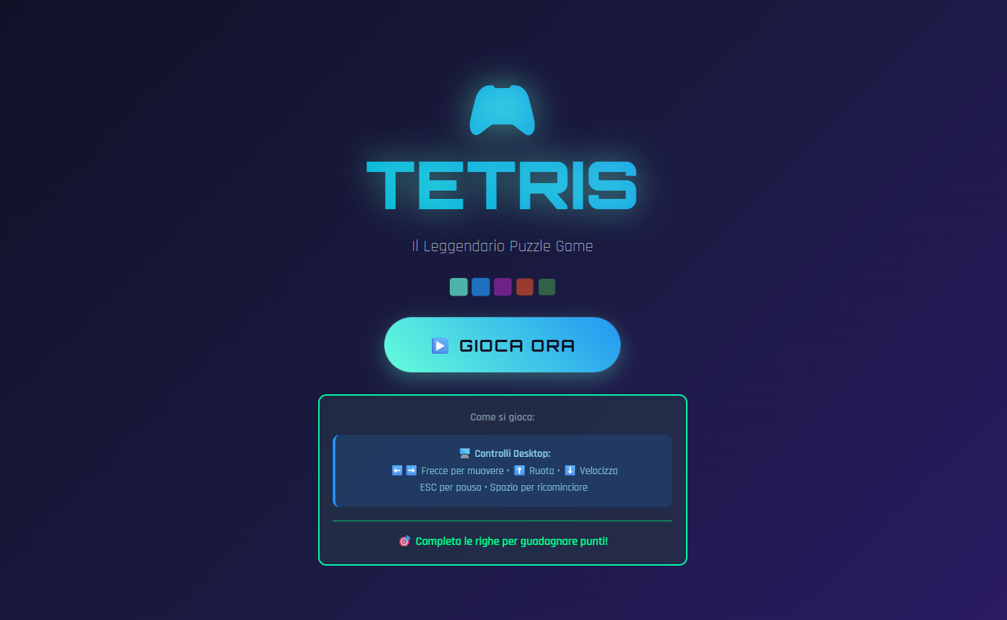 TETRIS GAME ENGINE demo